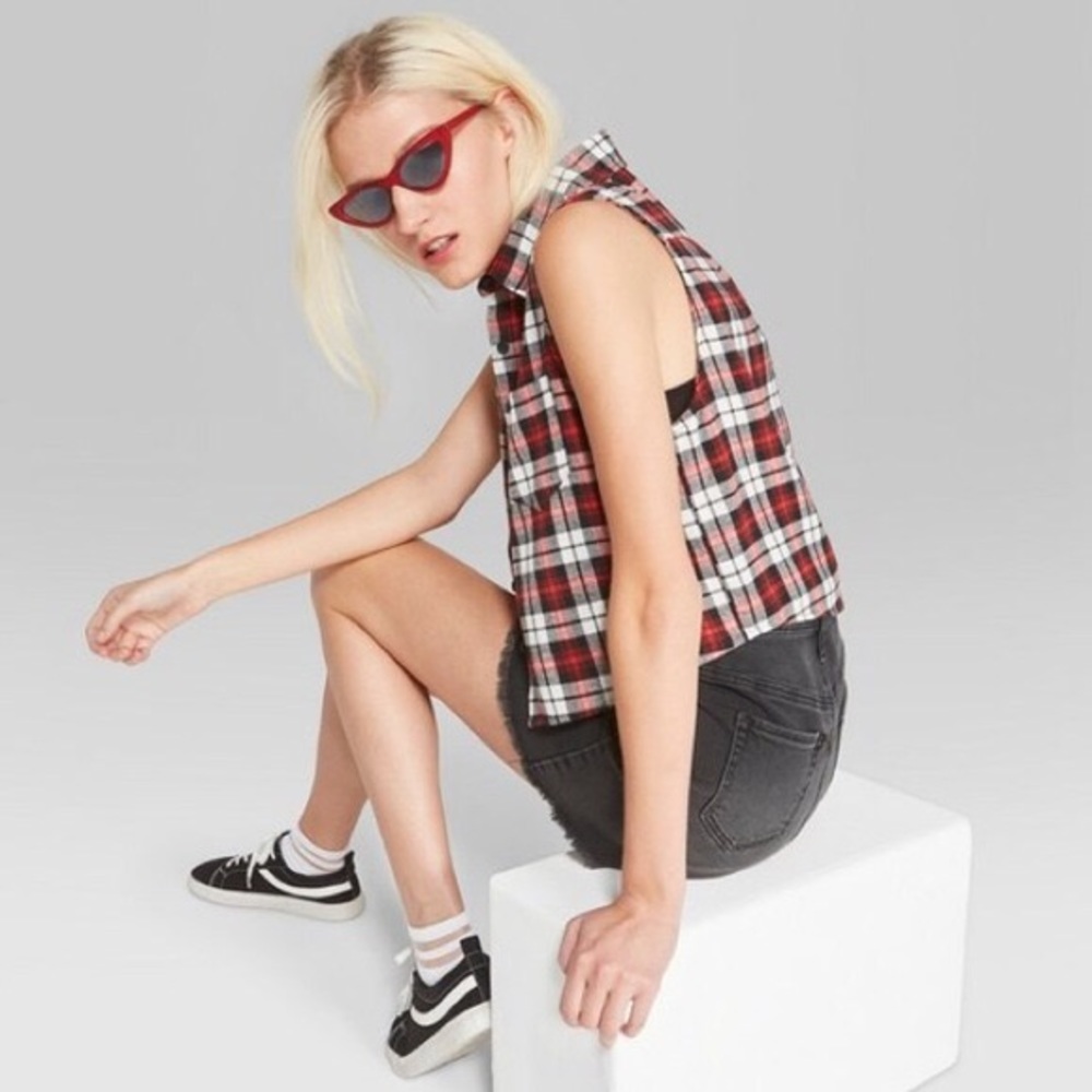Wild Fable plaid crop top